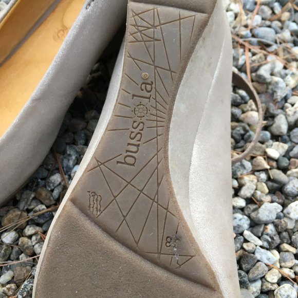 Metallic Leather Wedges - Picture 4 of 5